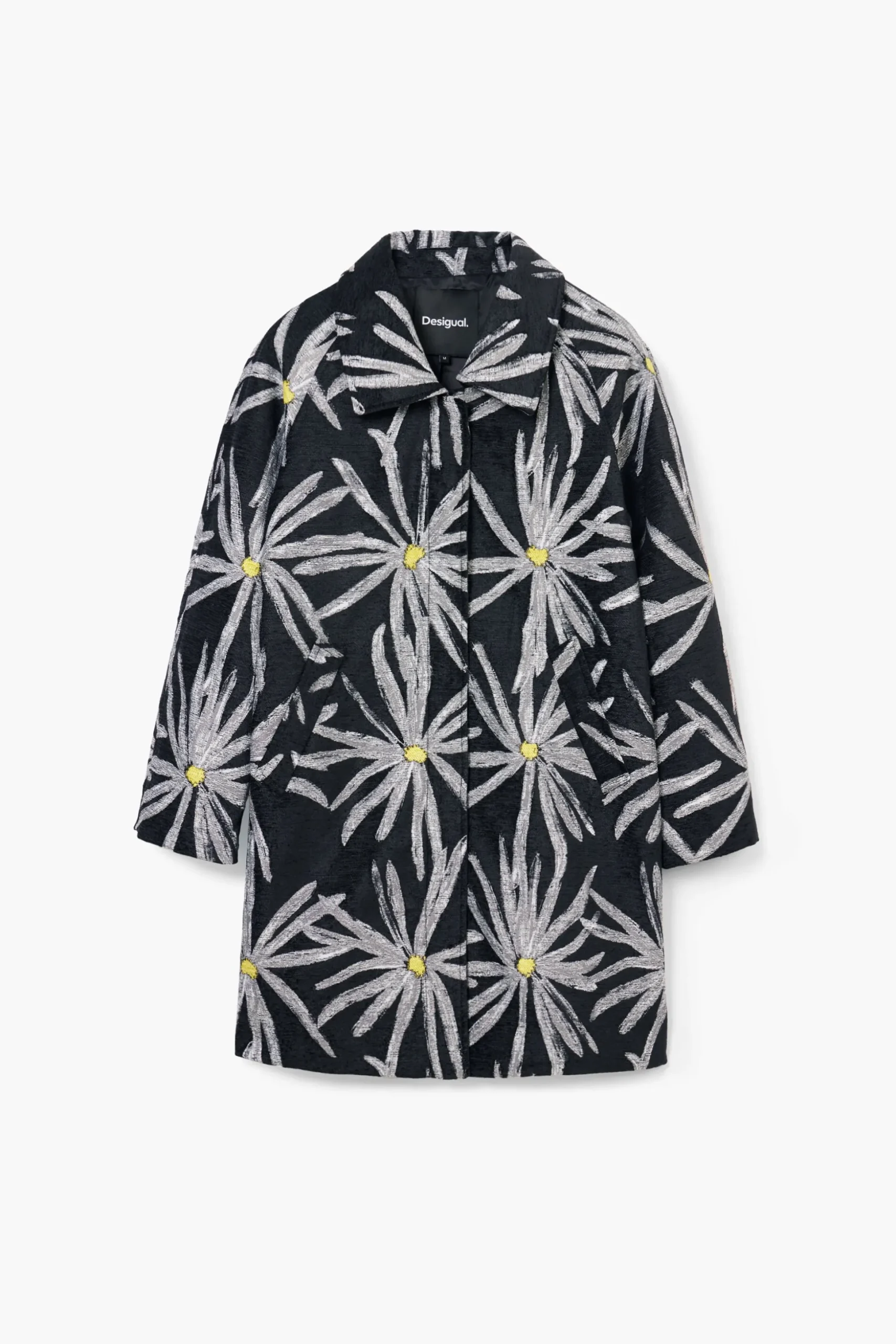 Abrigo estampado margaritas