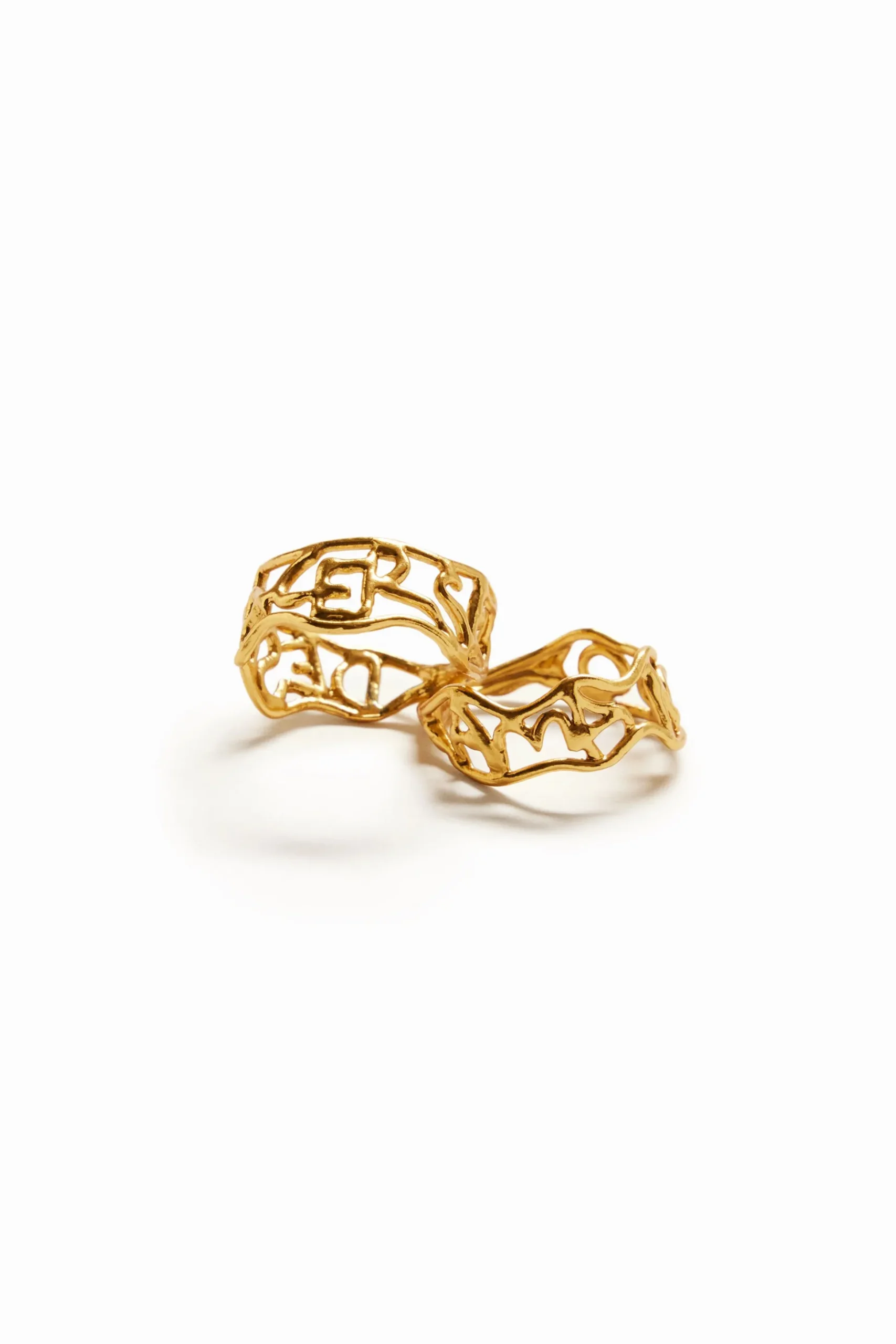 Anillo mensaje baño oro Zalio
