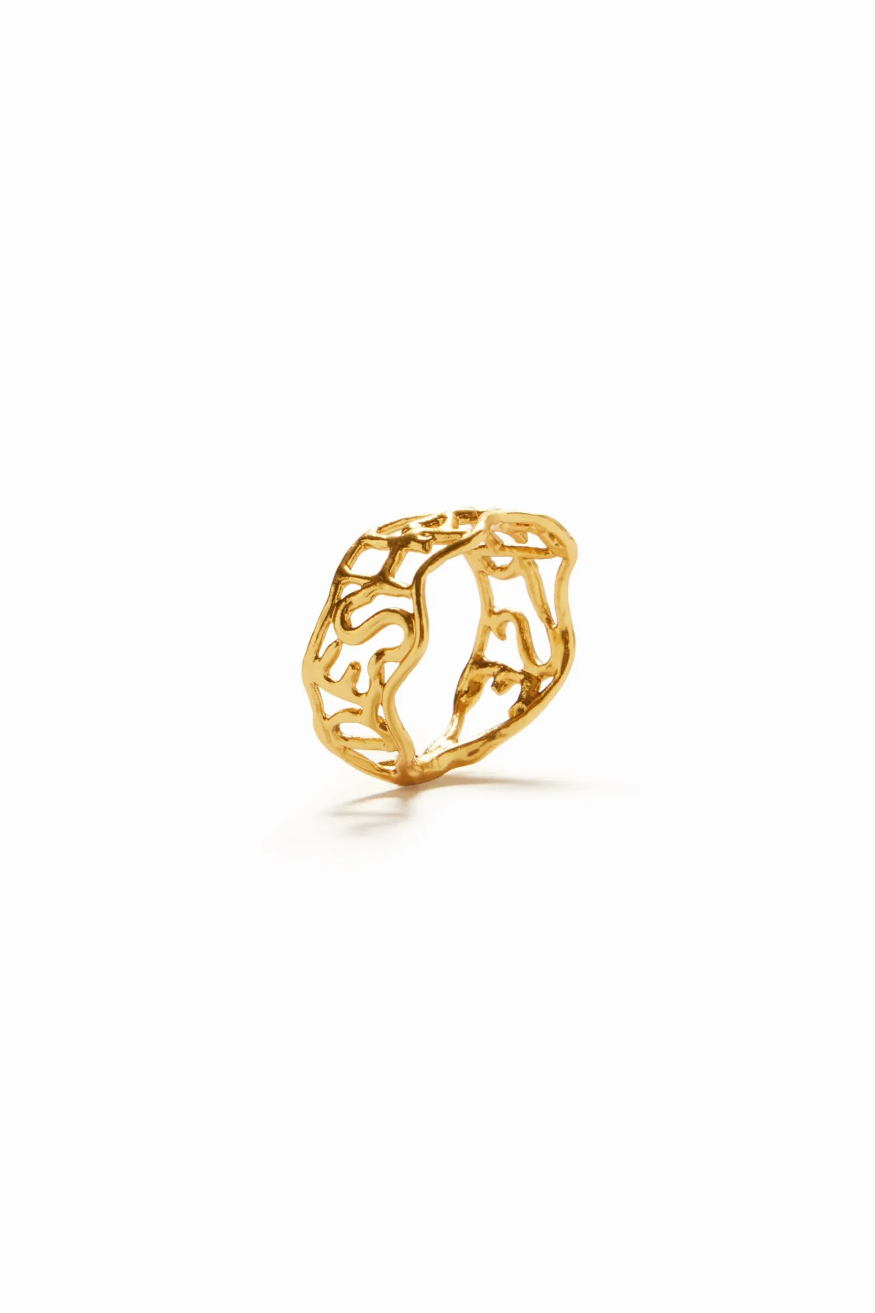 Anillo mensaje baño oro Zalio