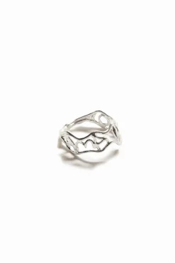 Anillo mensaje baño plata Zalio