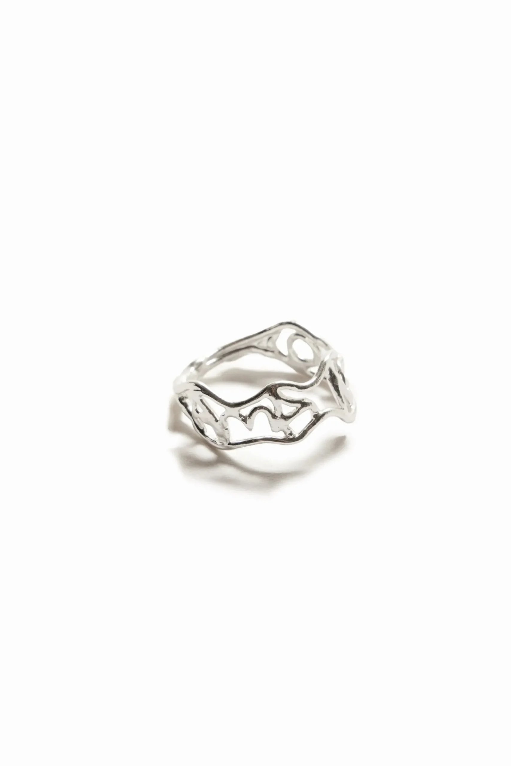 Anillo mensaje baño plata Zalio