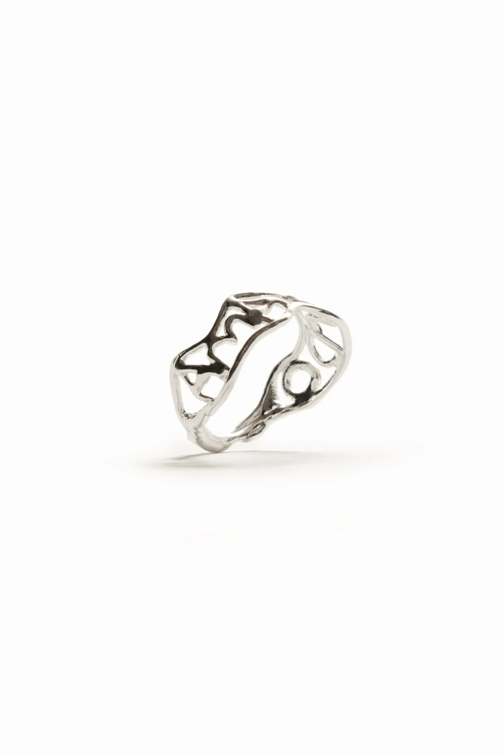 Anillo mensaje baño plata Zalio