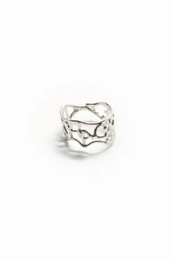 Anillo mensaje baño plata Zalio