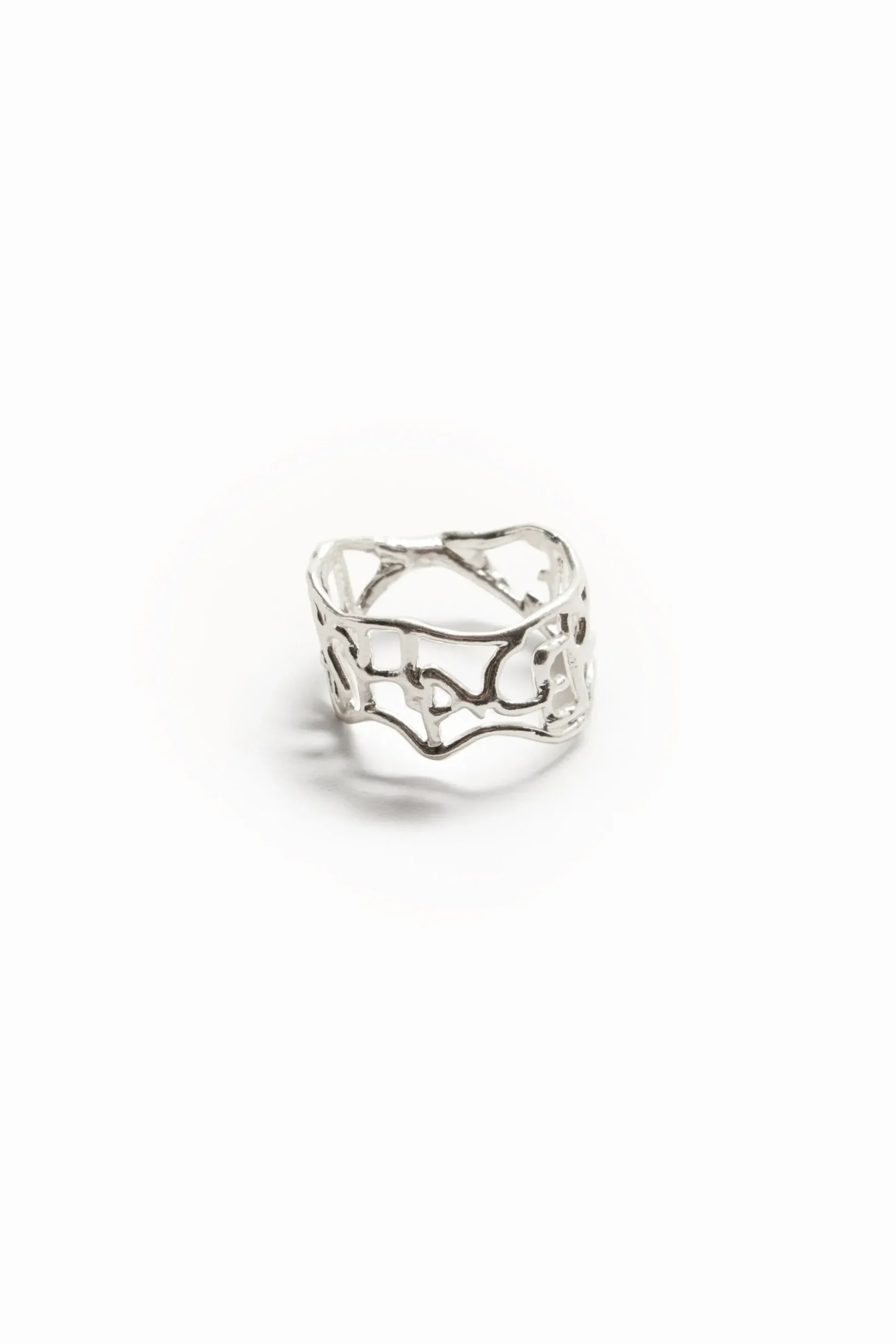 Anillo mensaje baño plata Zalio