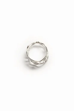 Anillo mensaje baño plata Zalio