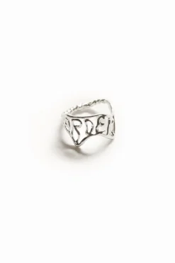 Anillo mensaje baño plata Zalio
