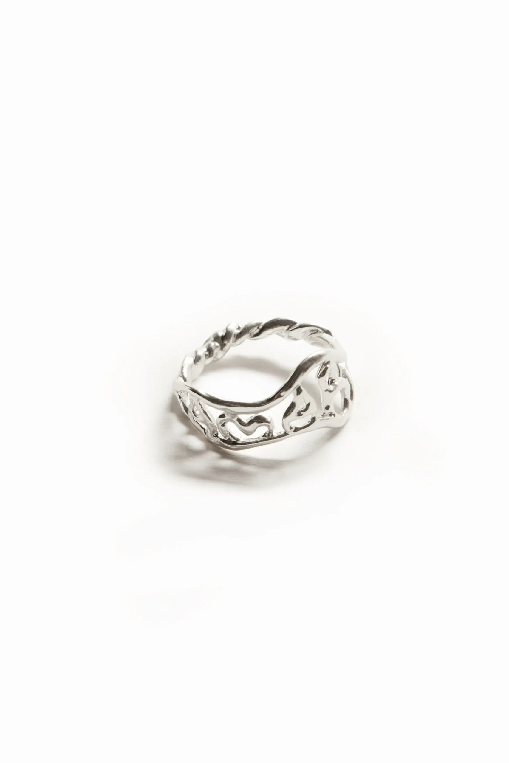 Anillo mensaje baño plata Zalio