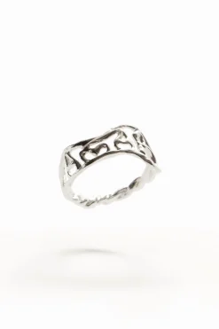 Anillo mensaje baño plata Zalio