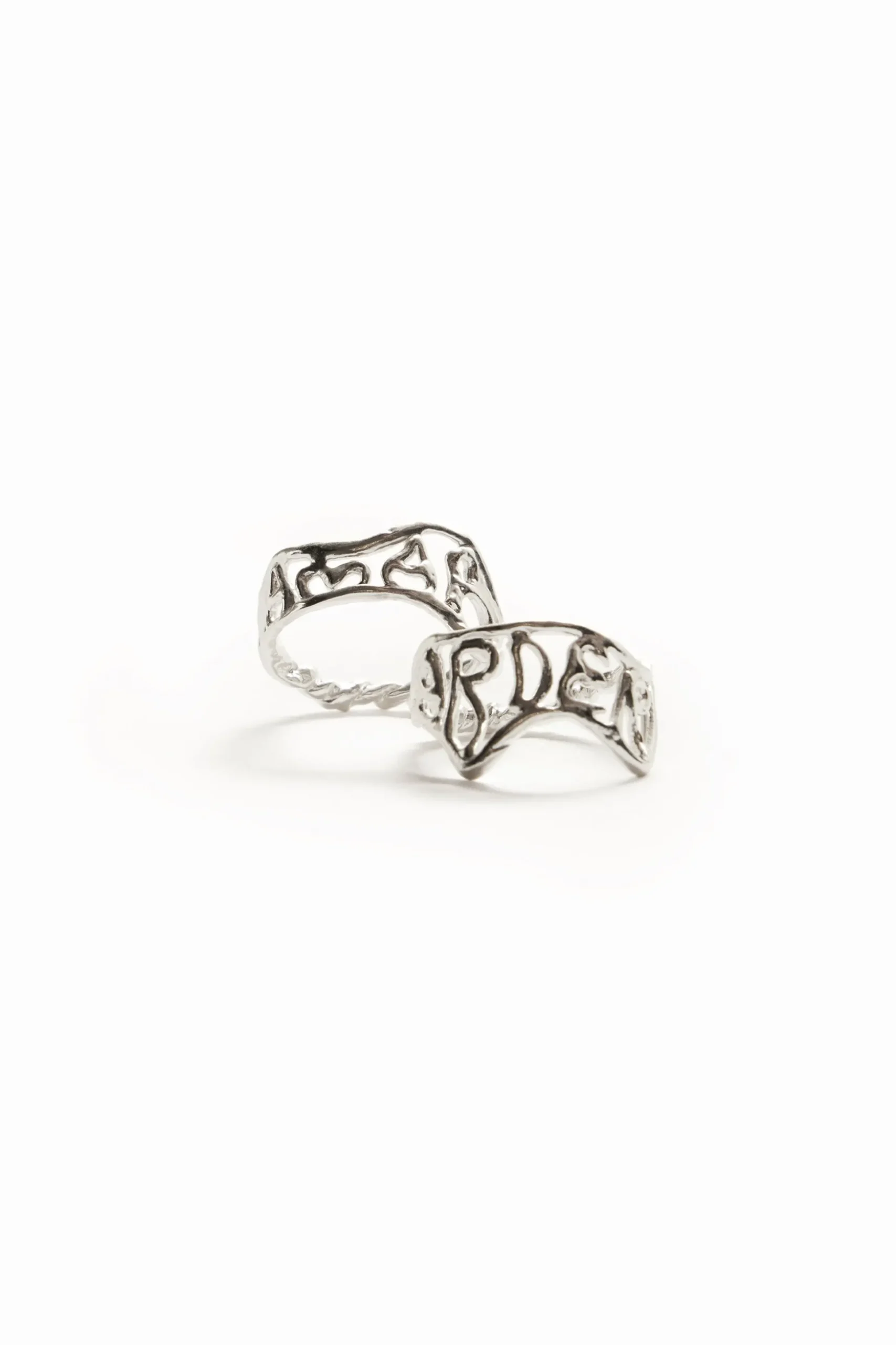 Anillo mensaje baño plata Zalio