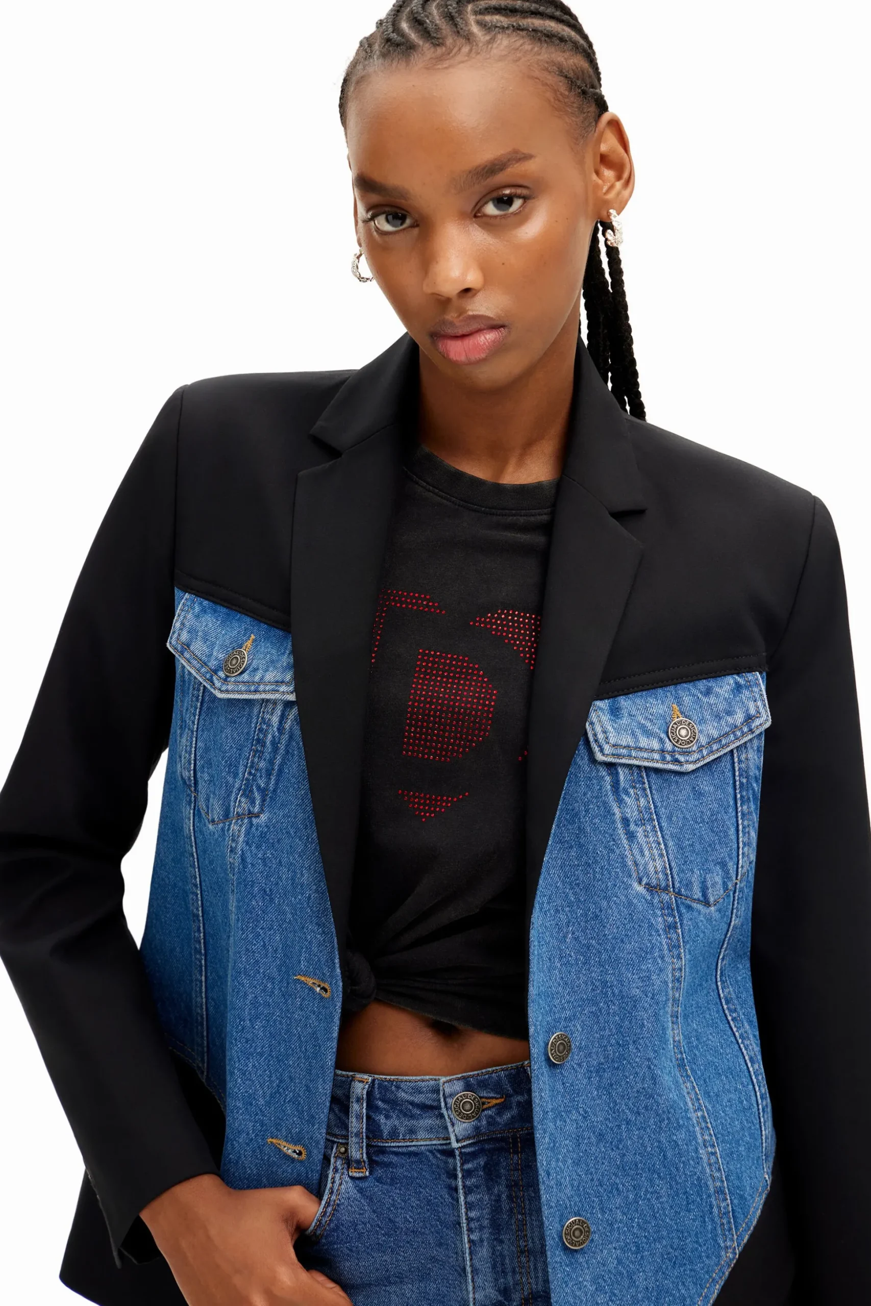 Blazer híbrida trucker