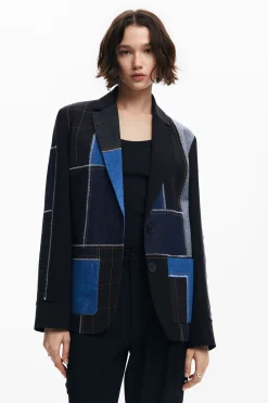 Blazer patchwork combinada
