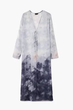 Blusa cuello pico volantes