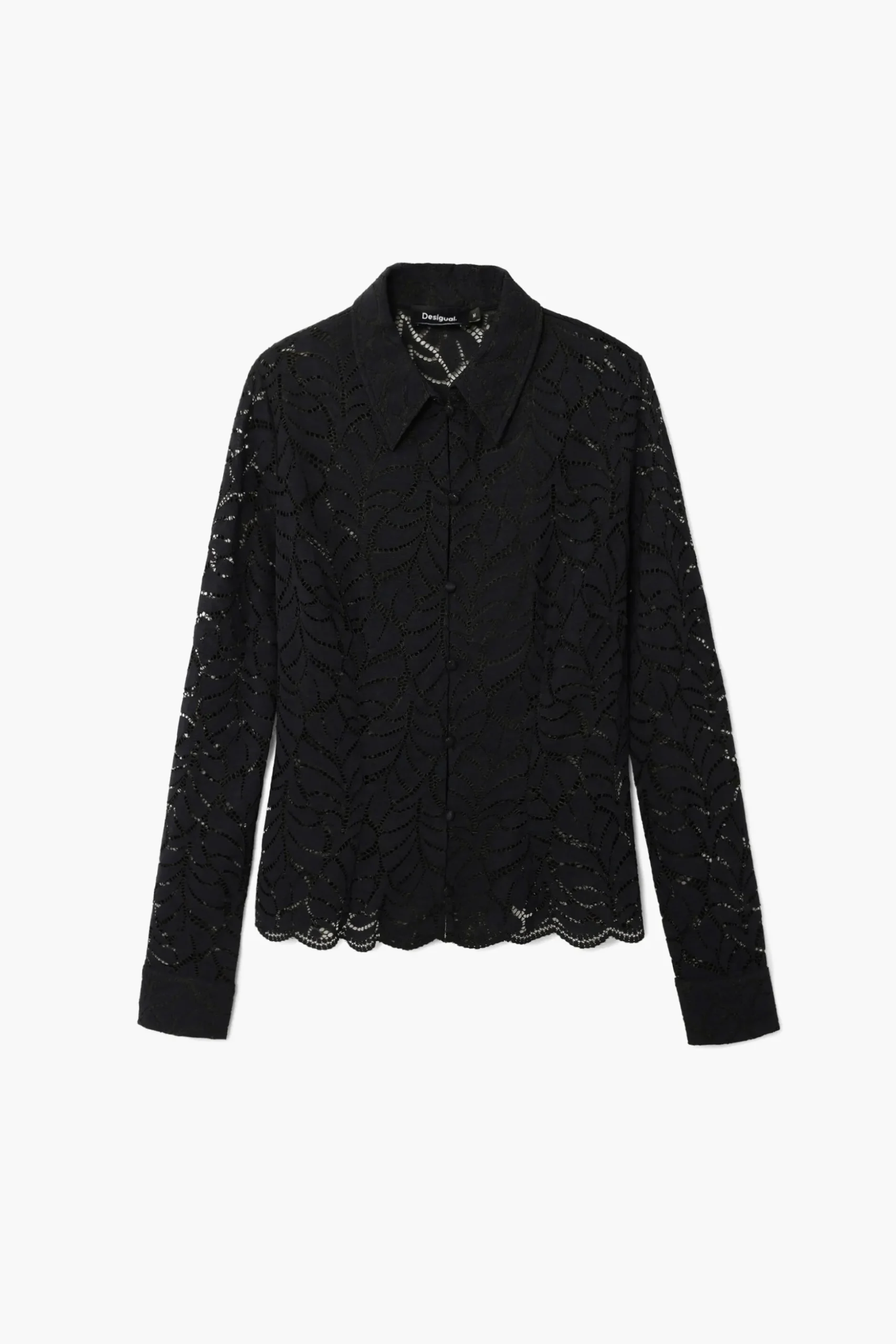 Blusa encaje flores