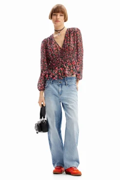 Blusa plumeti flores