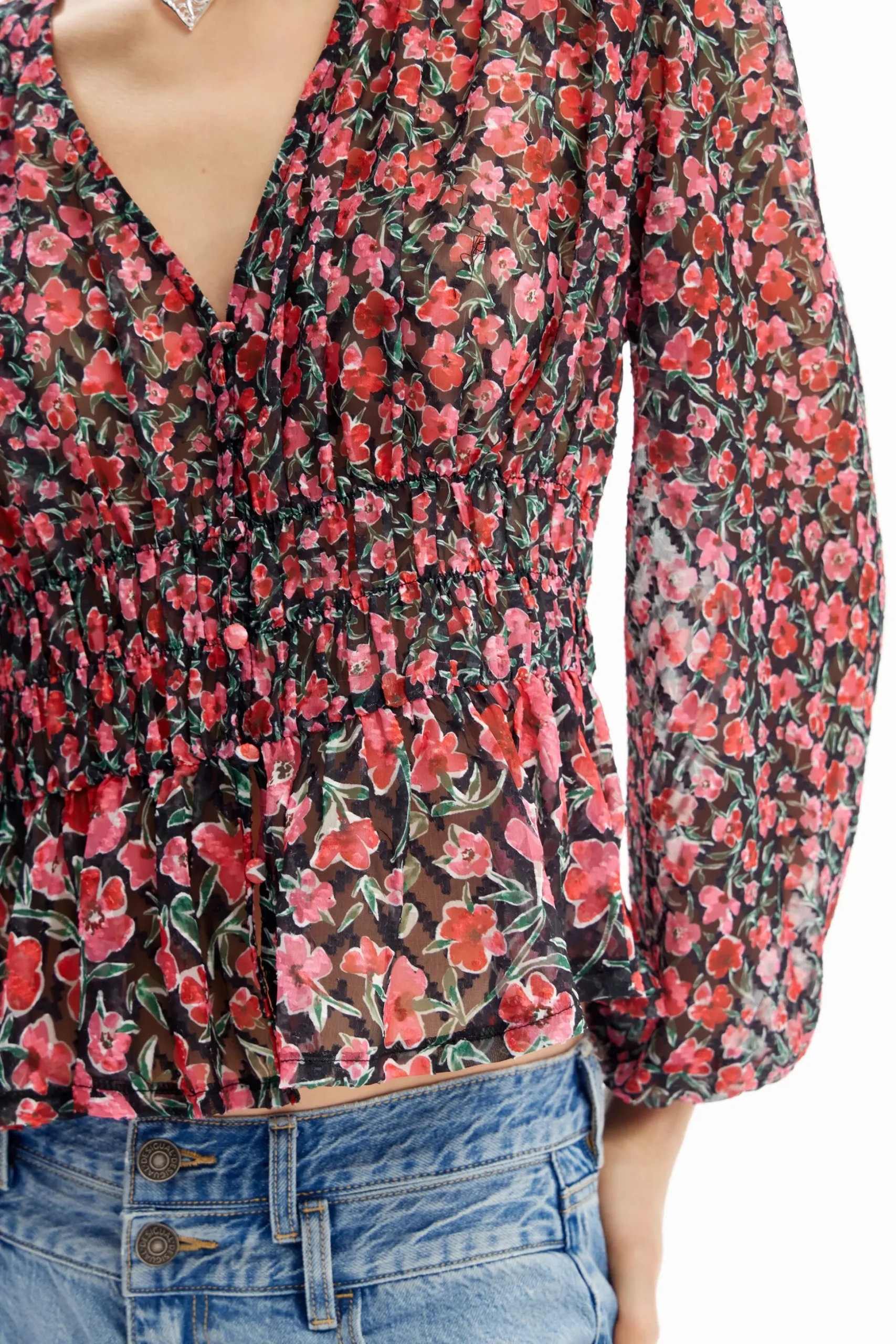 Blusa plumeti flores