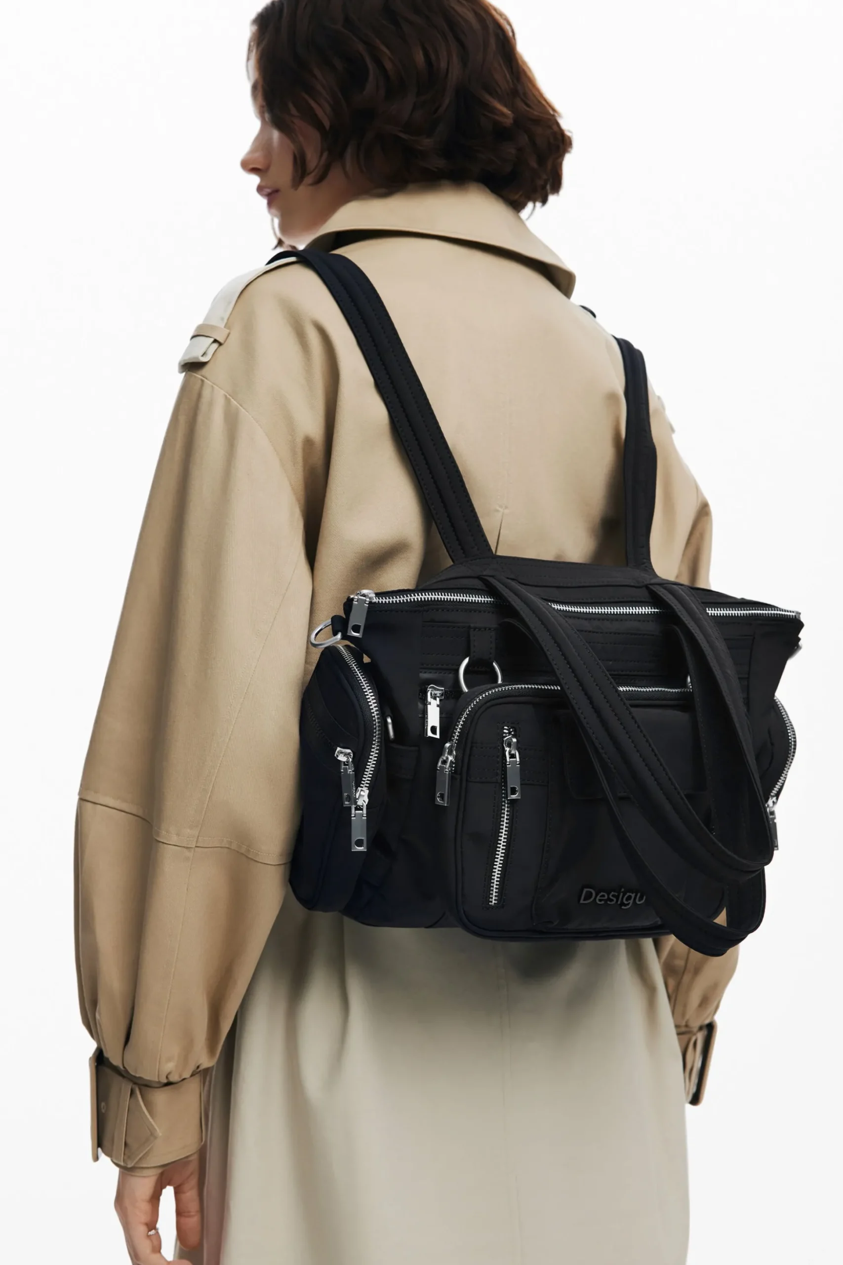 Bolsa grandes asas cremallera