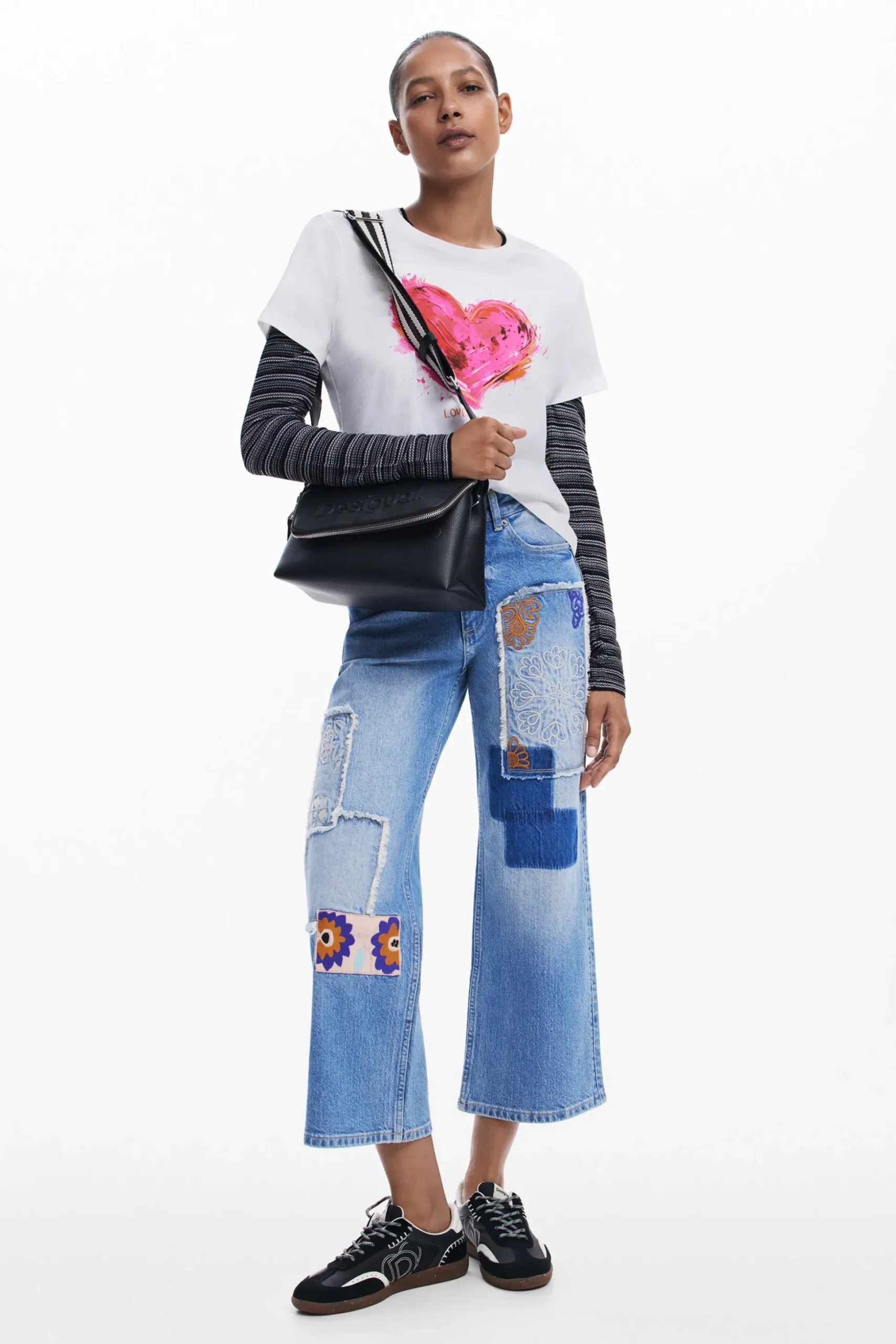 Bolso bandolera M Half Logo