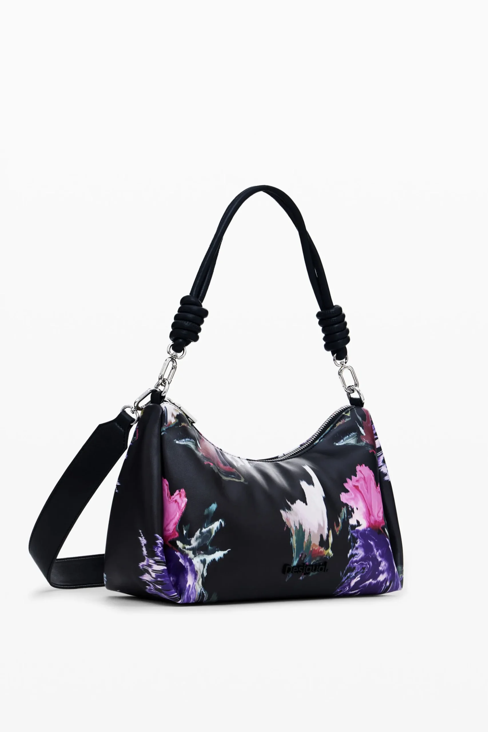 Bolso de mano acolchado flores