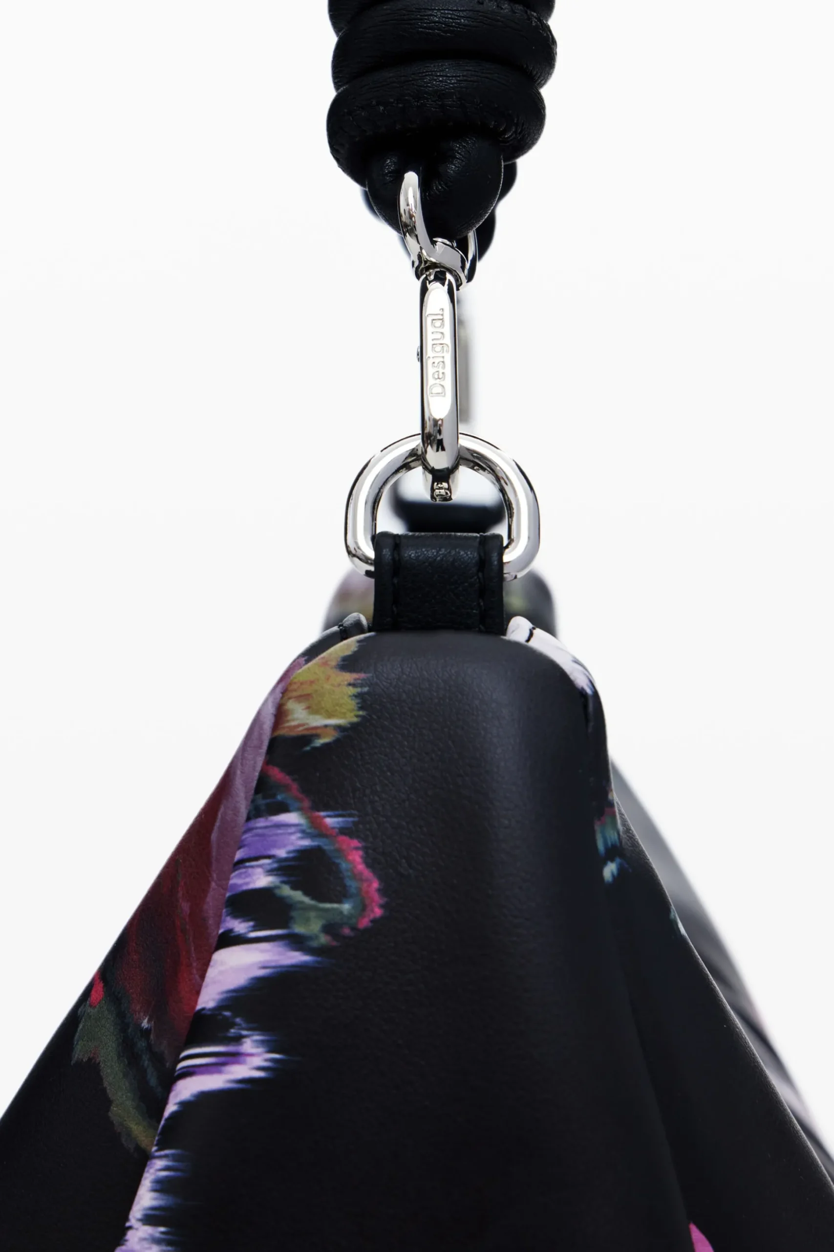 Bolso de mano acolchado flores