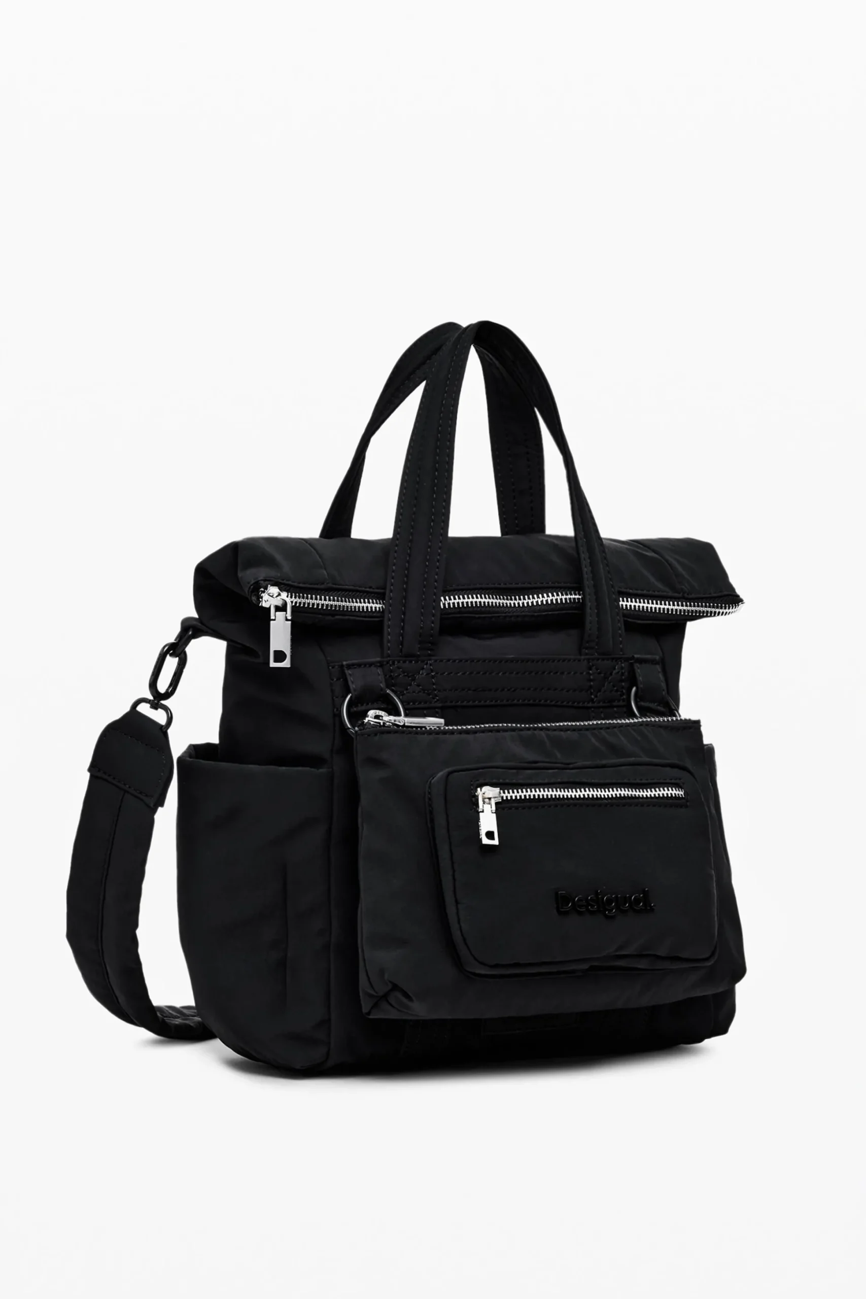 Bolso de mano multibolsillo nylon