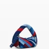 Bolso denim rayas