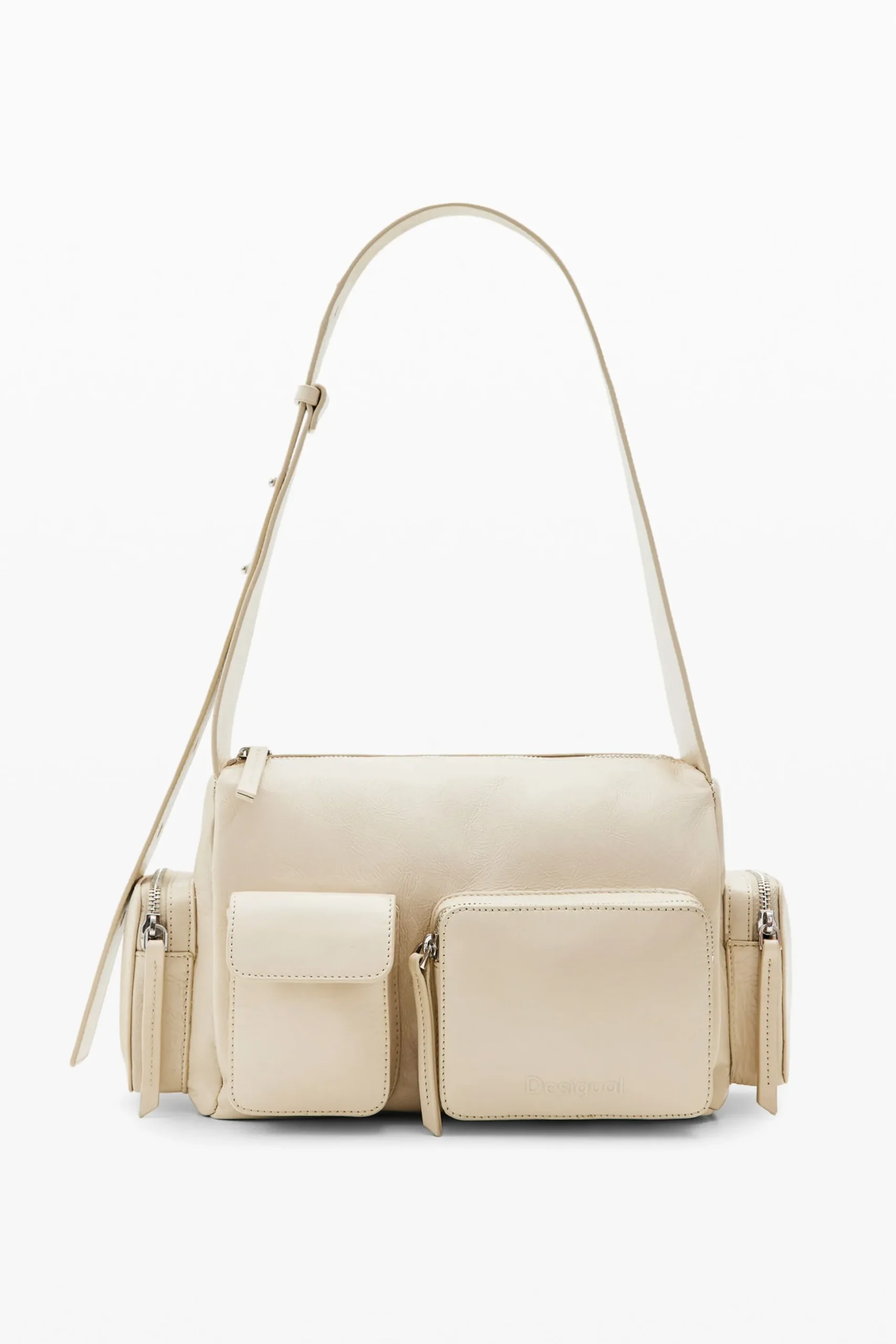 Bolso mediano piel bolsillos
