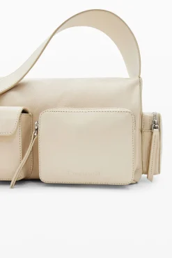 Bolso mediano piel bolsillos