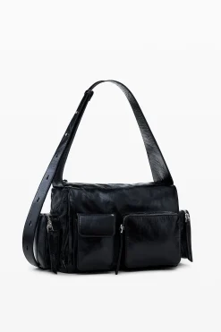 Bolso piel M bolsillos