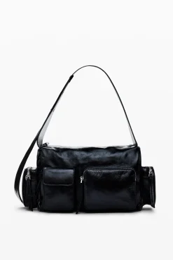 Bolso piel M bolsillos