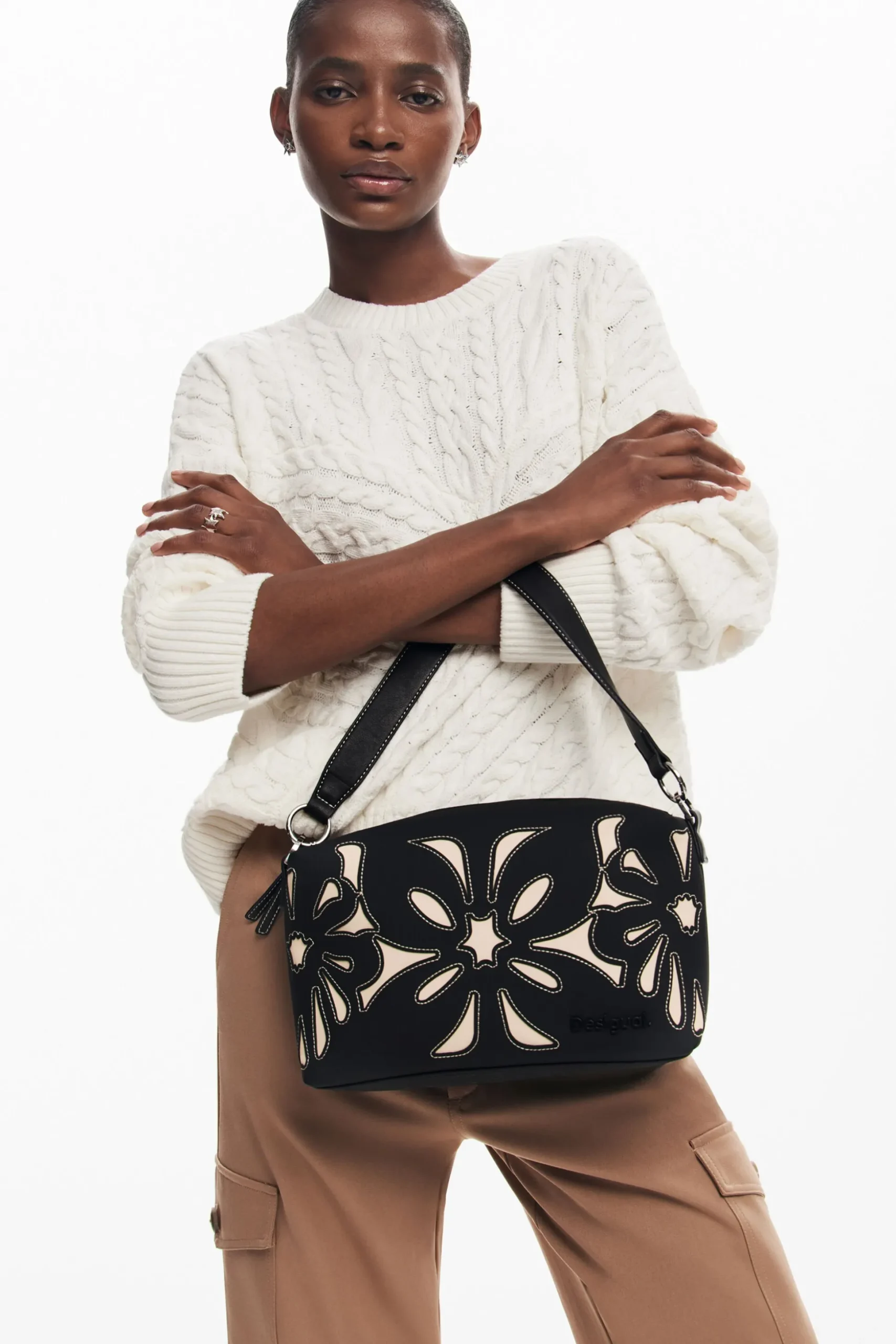 Bolso S flores