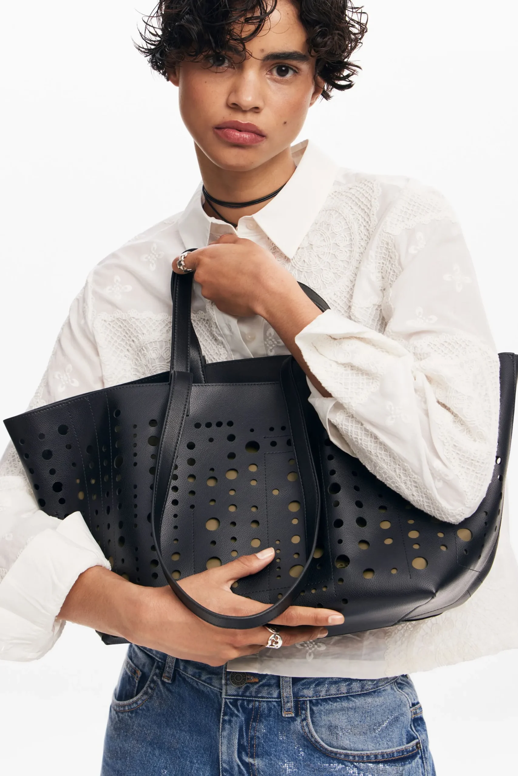 Bolso shopper círculos