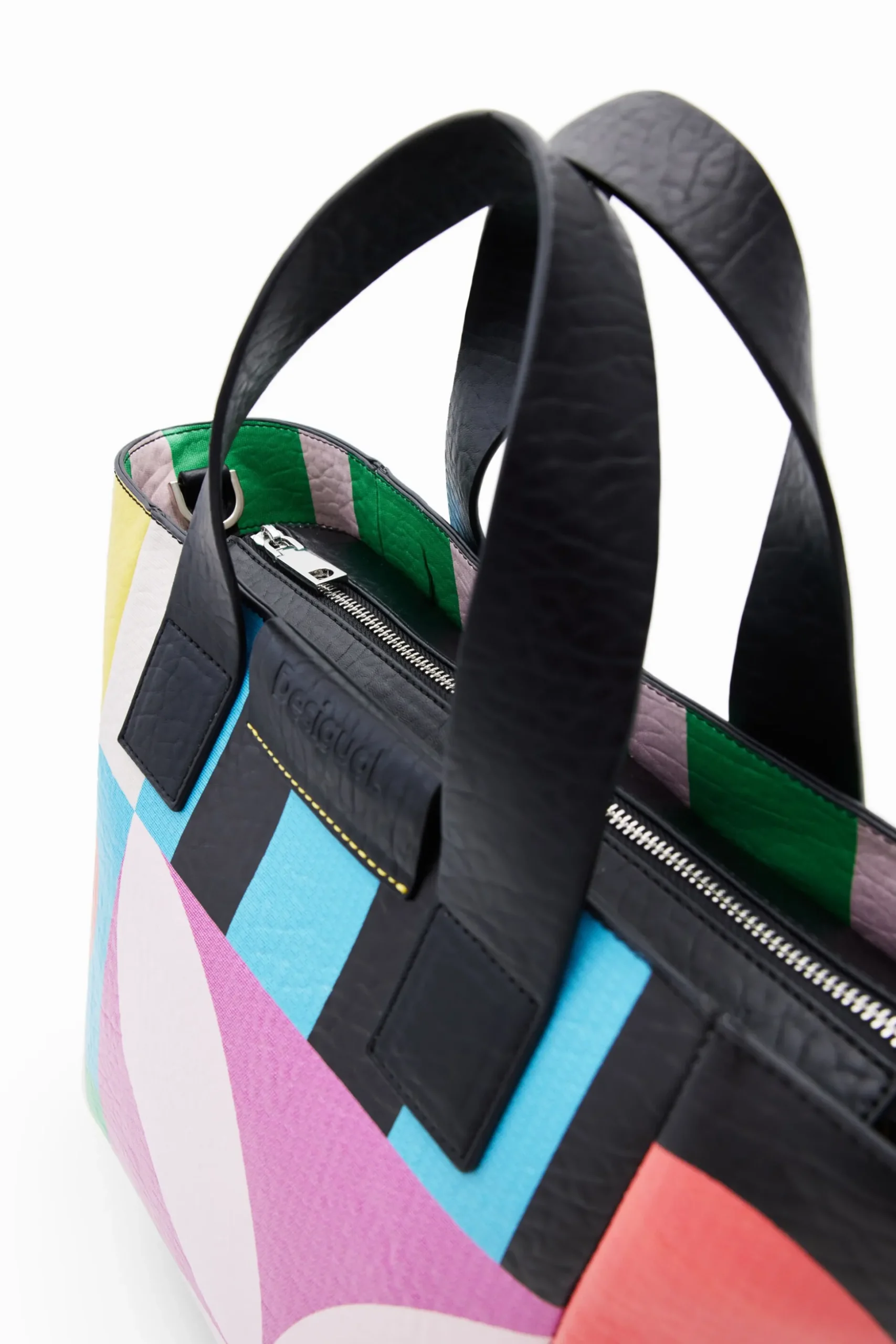 Bolso shopper M geométrico