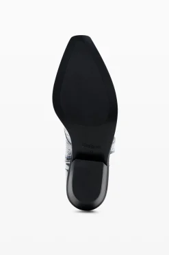 Bota cowboy metalizada