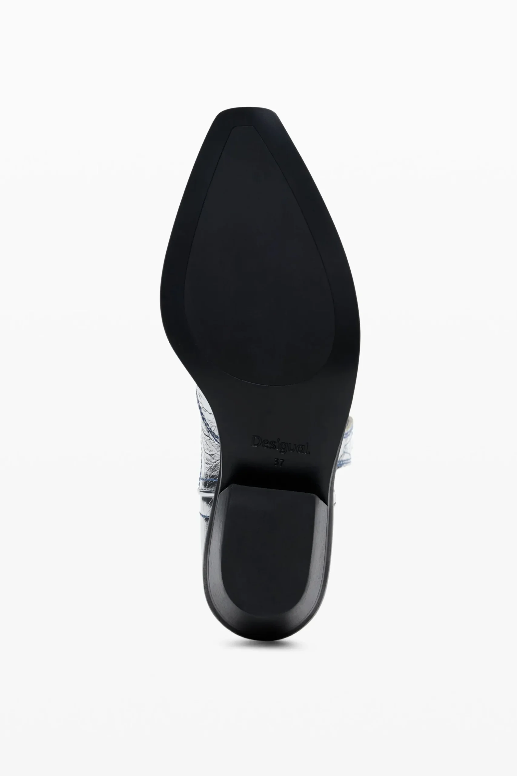 Bota cowboy metalizada