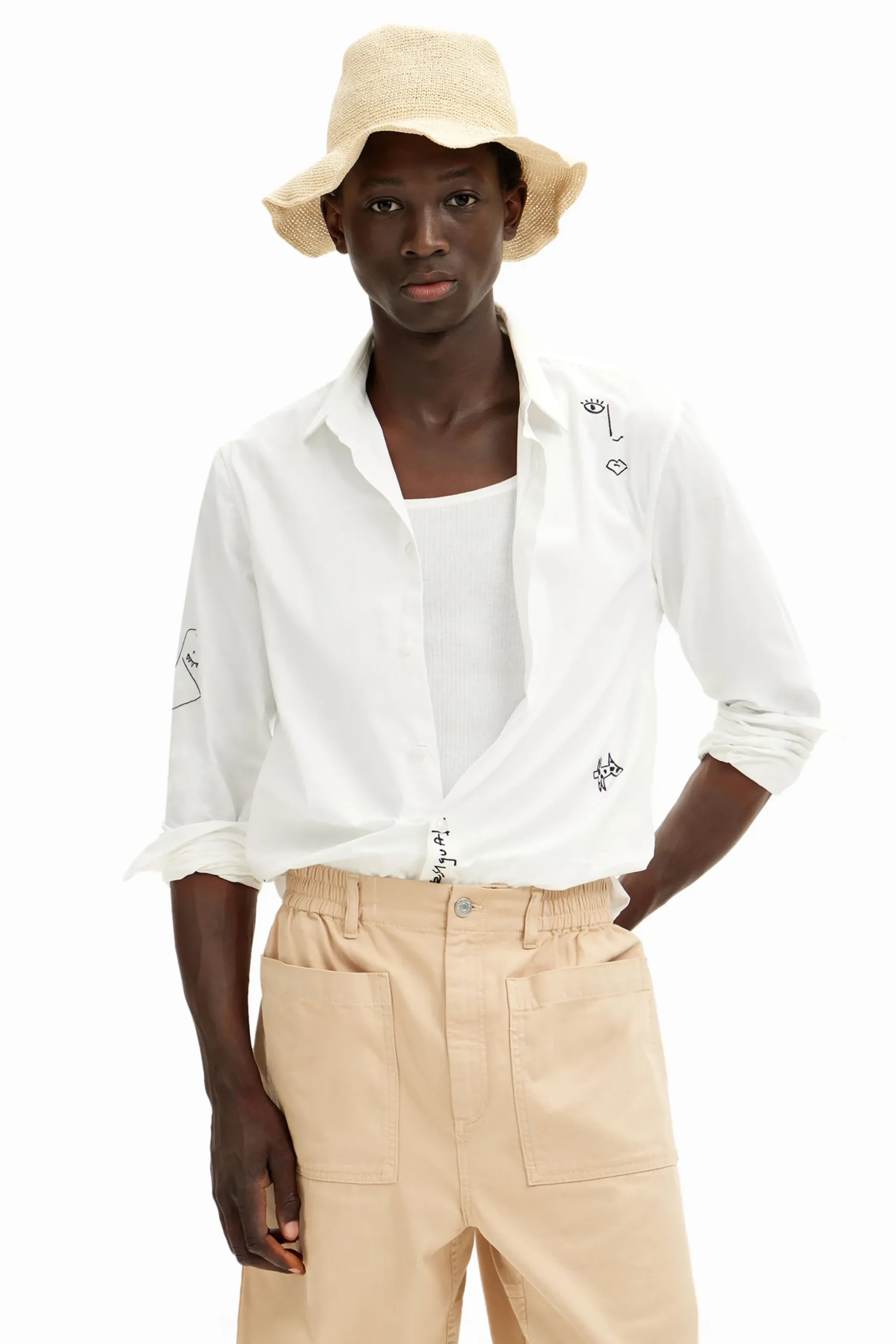 Camisa detalles bordados