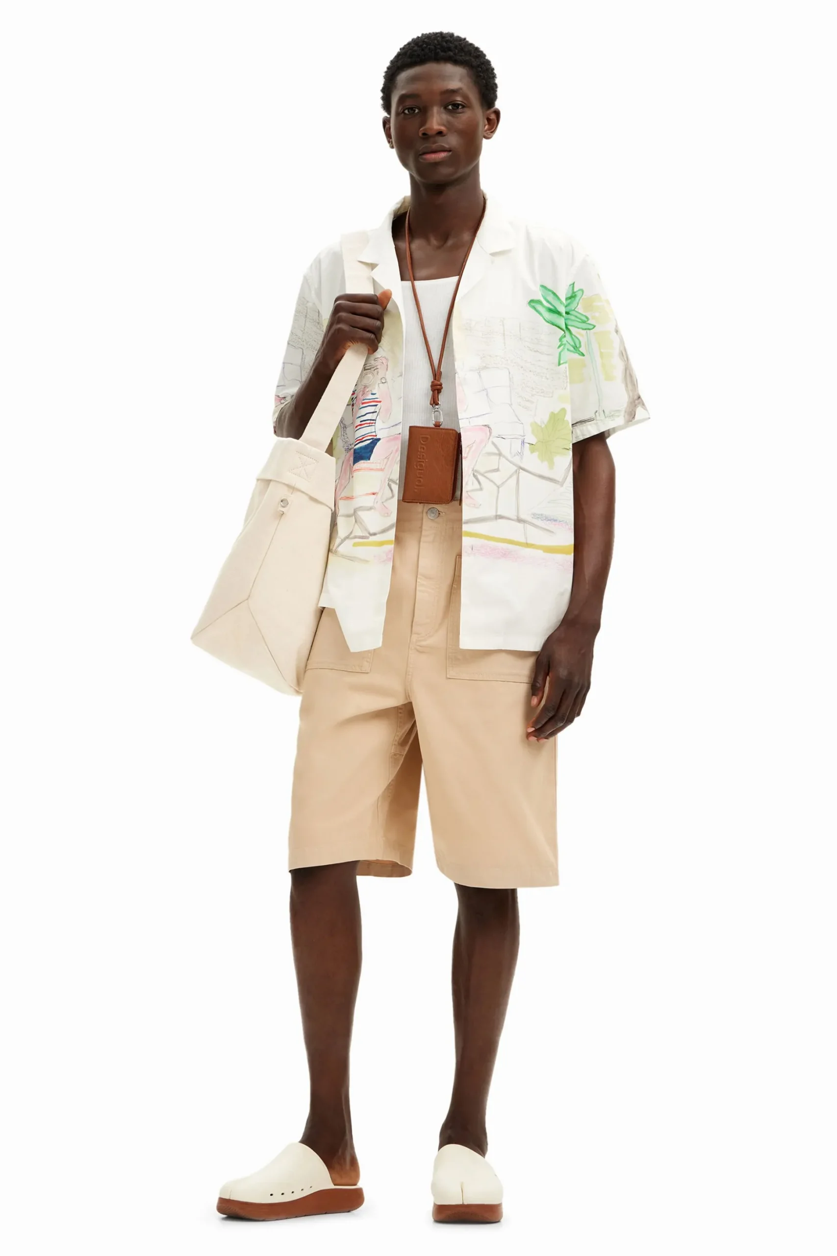 Camisa estampado acuarela
