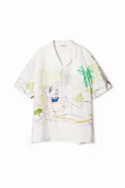 Camisa estampado acuarela