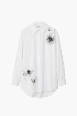 Camisa estampado amapolas