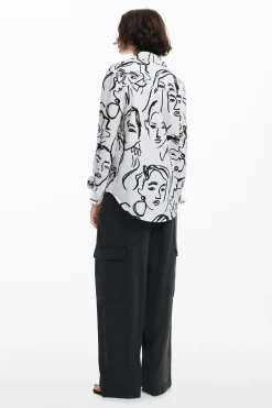 Camisa estampado caras
