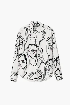 Camisa estampado caras