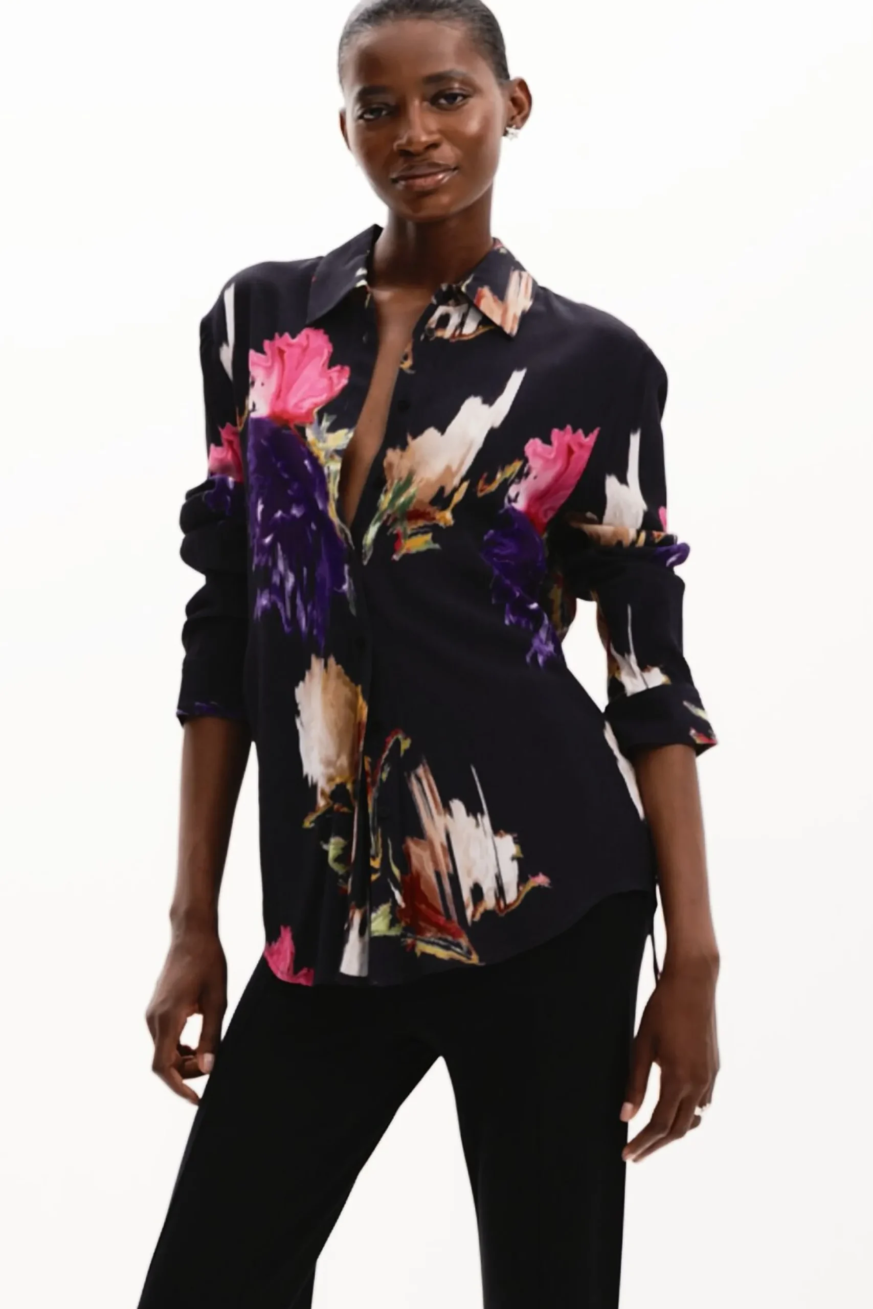 Camisa estampado flores