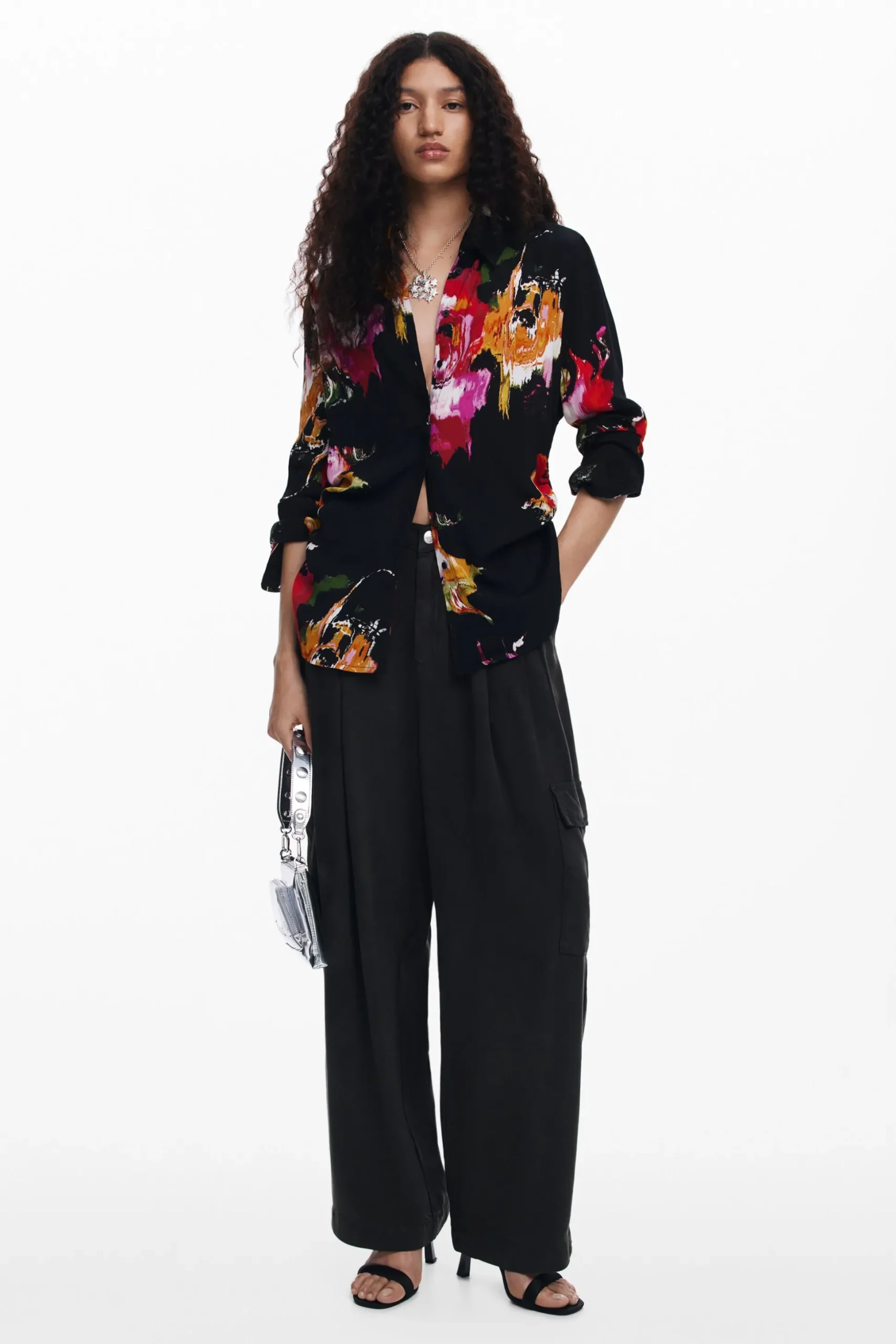 Camisa estampado flores