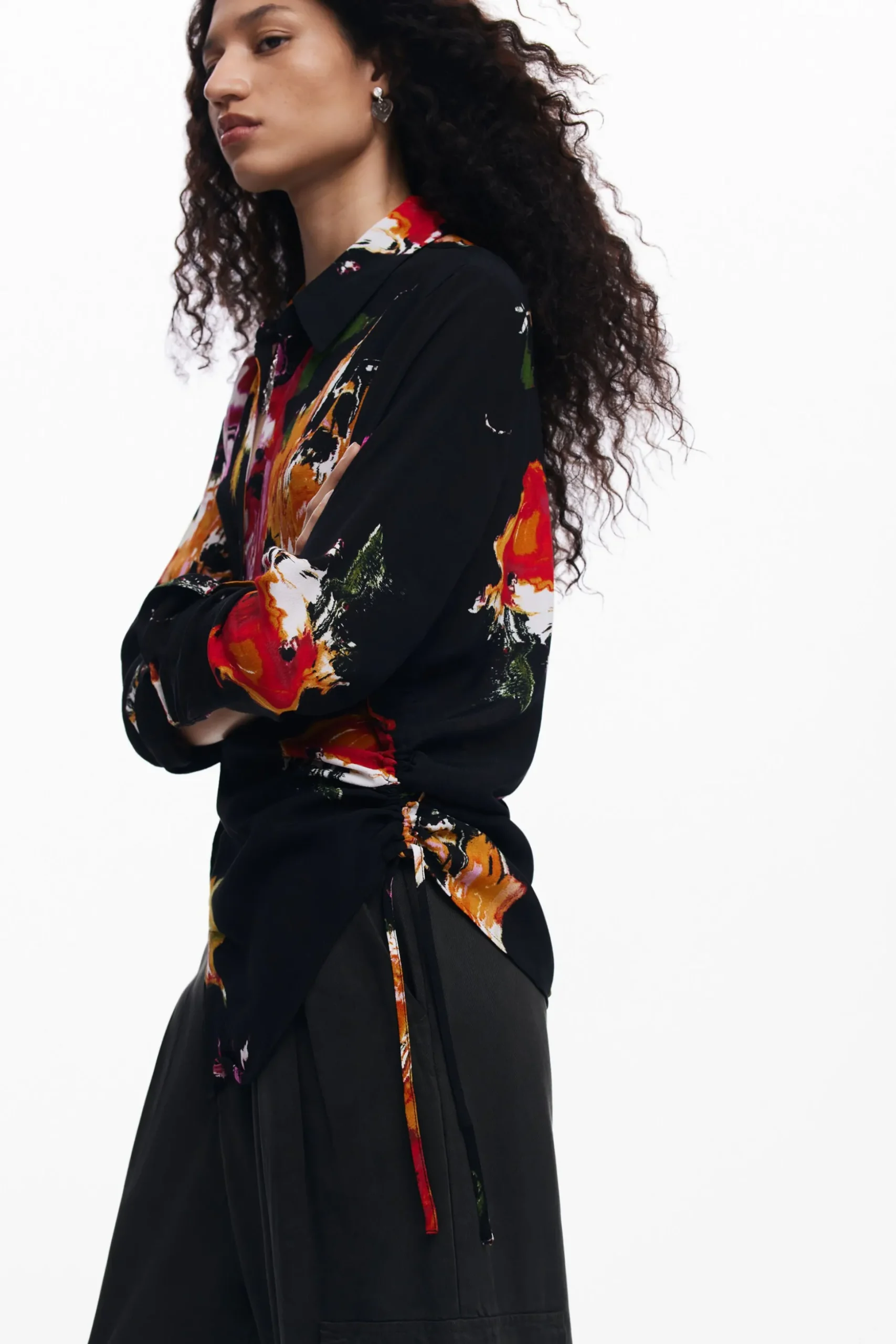 Camisa estampado flores