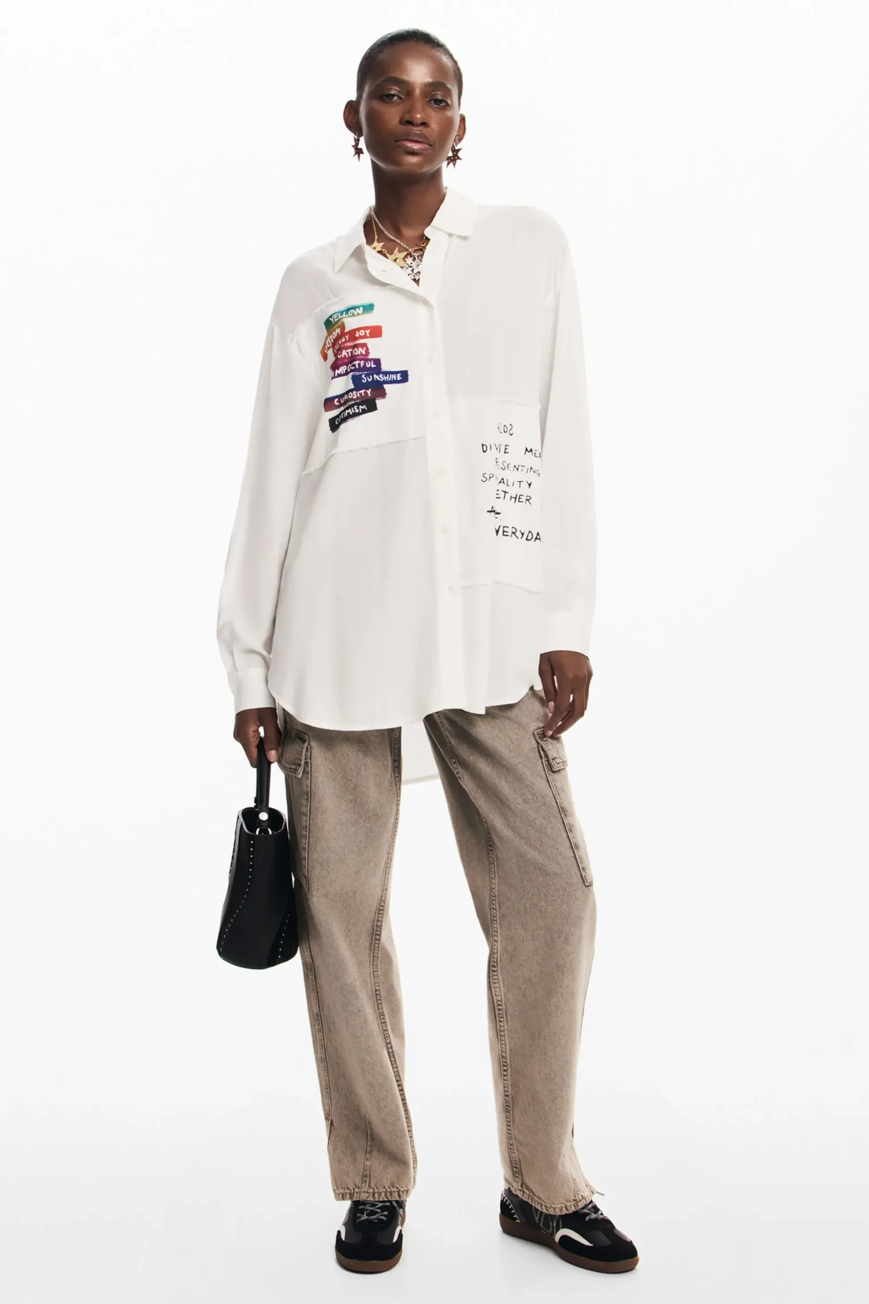 Camisa estampado letras