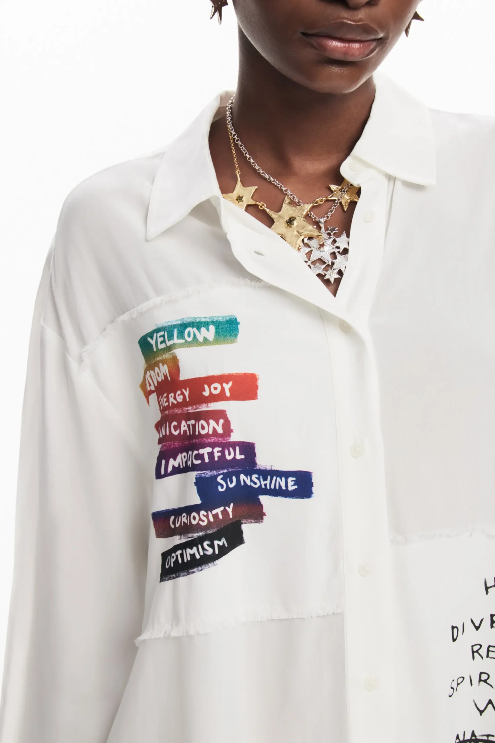 Camisa estampado letras