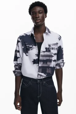 Camisa estampado urbano
