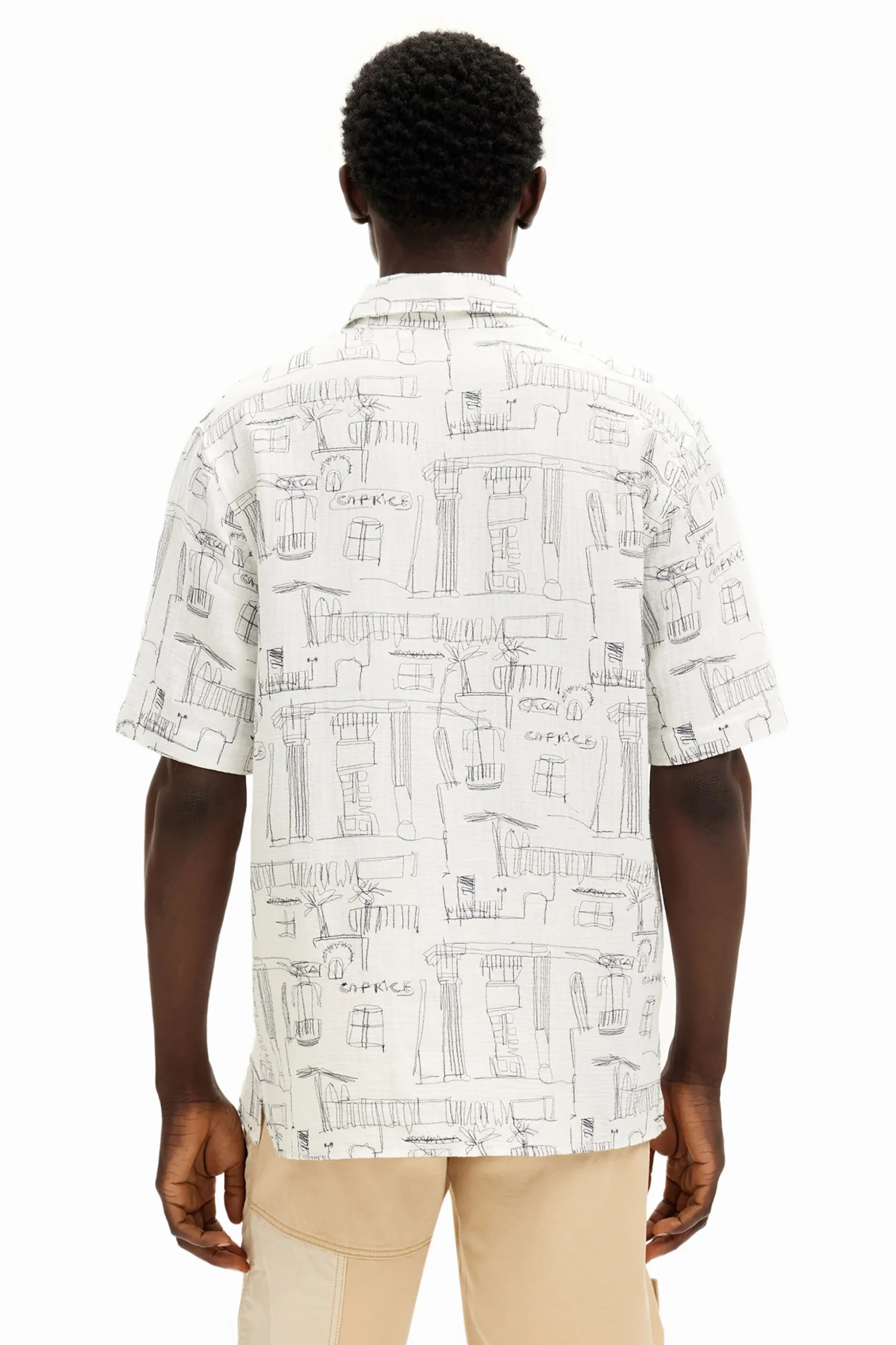 Camisa ilustraciones columnas