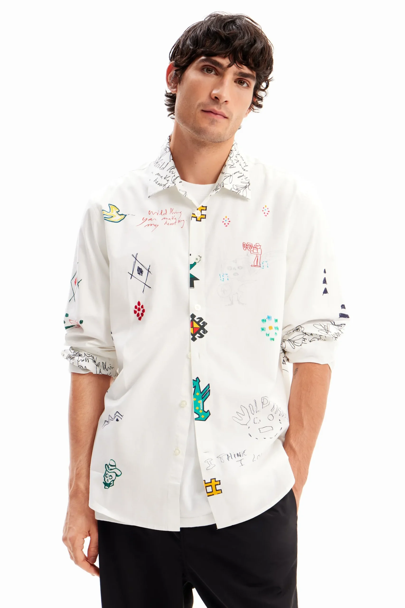 Camisa ilustrada mensajes