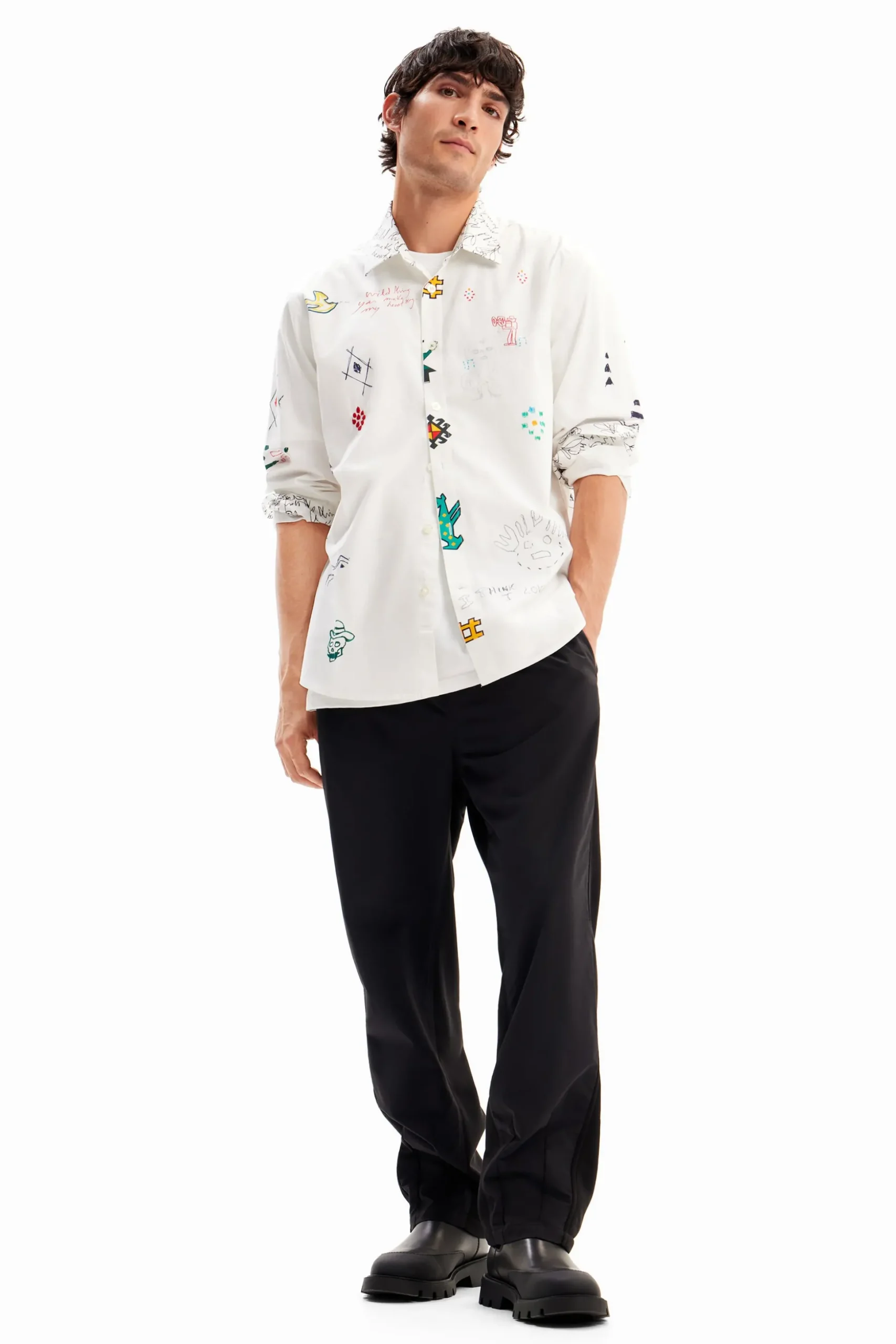 Camisa ilustrada mensajes