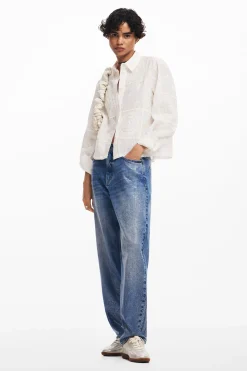 Camisa lisa bordados